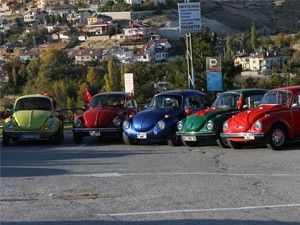 Konyadaki vosvoslar konvoy halinde şehir turu attı