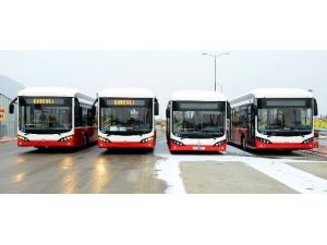 4 yeni elektrikli otobüs Konya’da