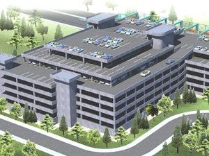 Şems katlı otoparkında inşaat çalışmaları başladı