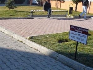 Avukatların araçları için park alanı oluşturuldu