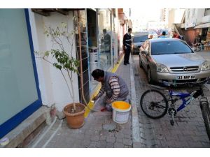 Erdemli Belediyesinden ‘sarı Çizgi’ Uygulaması