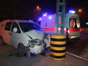 Yarım Saatte İki Kaza Yaptı