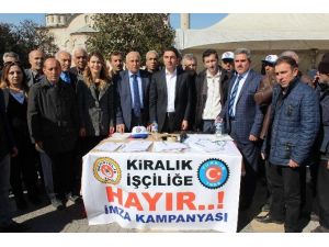 Chp’den ‘kiralık İşçiliğe Hayır’ Kampanyasına Destek