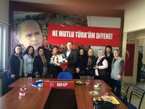 Mhp İl Başkanı Sever’den Kadın Kollarına Çiçek