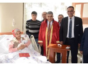 Başkan Özgüven, Hastanede Nikah Kıydı