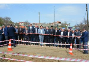 Kozyörük Mahallesi Kanalizasyon İnşaatının Temeli Atıldı