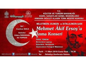 Milli Şair Adıyaman’da Konserle Anılacak