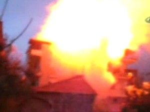 Tüpün patlama anı kamerada