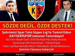 Ersoy’dan Kayserispor’a Destek Çağrısı