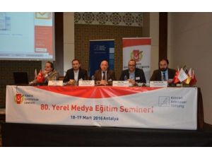 80. Yerel Gazetecilik Semineri Antalya’da Başladı