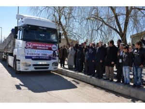 Bayırbucak Türkmenleri İçin 34’üncü Yardım Tır’ı Uğurlandı