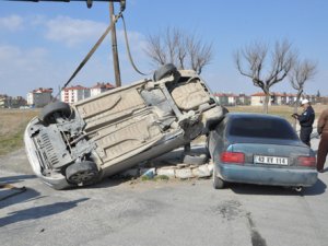 Akşehir’de trafik kazası: 1 yaralı