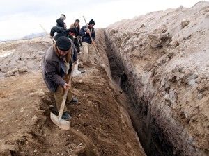 İçmesuyu şebeke hattı çalışmalarında sona gelindi