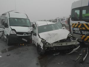 Ankara yolunda zincirleme kaza