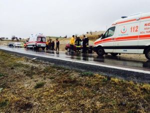 Otomobiller Çarpıştı 6 Kişi Yaralandı