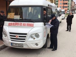 Bilecik Belediyesi Zabıta Müdürlüğü’nden Şehir İçi Halk Dolmuşu Denetimleri