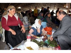 Vali Çiçek Ve Başkan Gümüş Pazarı Gezdi