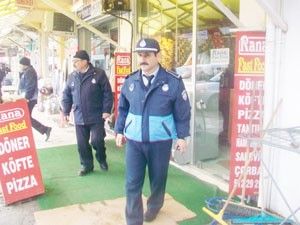Yol ve kaldırım işgali yapan esnafa ceza