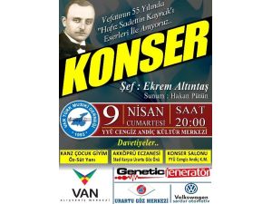 Van Musıki Derneği’nden Sadettin Kaynak Anısına Konser