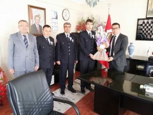 Kaymakam Bayraktar’a Polis Haftası Ziyareti