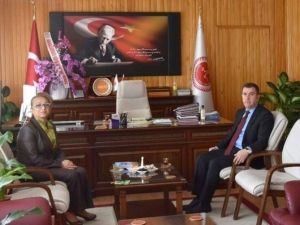 Rektör Kılıç, Genel Sekreter Mustafa Eldivan’a Hayırlı Olsun Ziyaretinde Bulundu