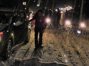 Beyşehir'de yoğun kar yağışı