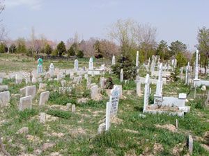 Mezarlıkta poşet içinde mermi bulundu