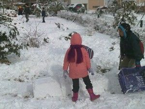 Konya kar beyazına büründü