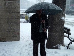 Karaman'da kar yağışı