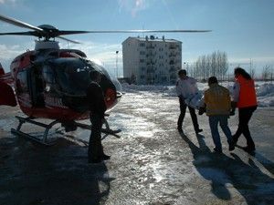 Kalp krizi geçiren kadın, Konya'ya sevk edildi