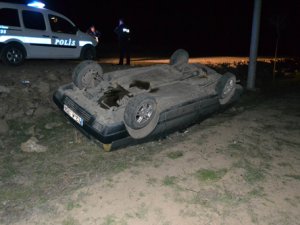 Kulu’da Otomobil Şarampole Takla Attı: 1 Yaralı