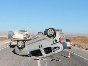 Ereğli'de trafik kazası 2 yaralı