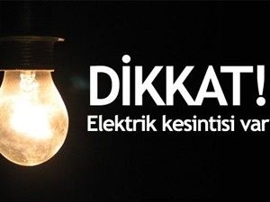Çumra ve Güneysınır'da elektrik kesintisi