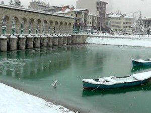 Beyşehir Gölü buz tuttu
