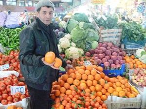 Meyveler dalında dondu