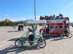 Beyşehir'de gezi bisikletleri hizmete girdi