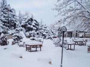 Güzelyurt'ta kar yağışı