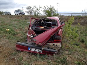 Kulu’da Otomobil Takla Attı: İki Yaralı