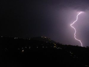 Ordu’da İnsan Siluetli Yıldırım