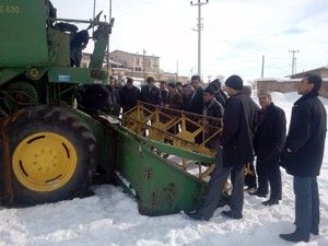 Biçerdöver operatörleri sertifikalarını aldı