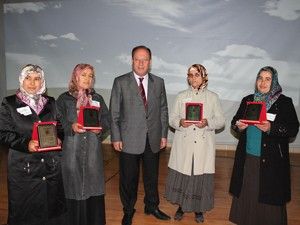 Kadın çiftçiler yarıştı
