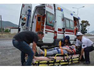 Ortaca’da Motosiklet Kazası; 2 Yaralı