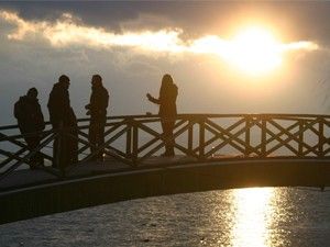 Beyşehir Gölü'nde gün batımı
