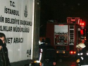 Polis ve itfaiyeciler gece boyu çalıştı