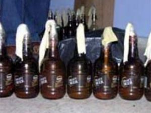 98 molotof kokteyli ele geçirildi