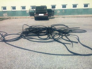 Konya'da kablo hırsızlığı