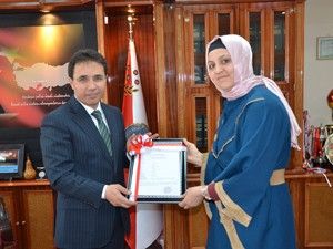 Karaman'da polis eşine şehitlik belgesi