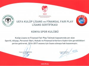 Atiker Konyaspor lisansı kaptı