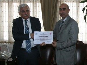 Aksaray Devlet Hastanesine teşekkür belgesi