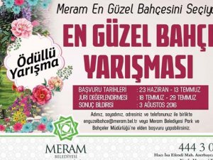 Meram En Güzel Bahçesini Seçiyor